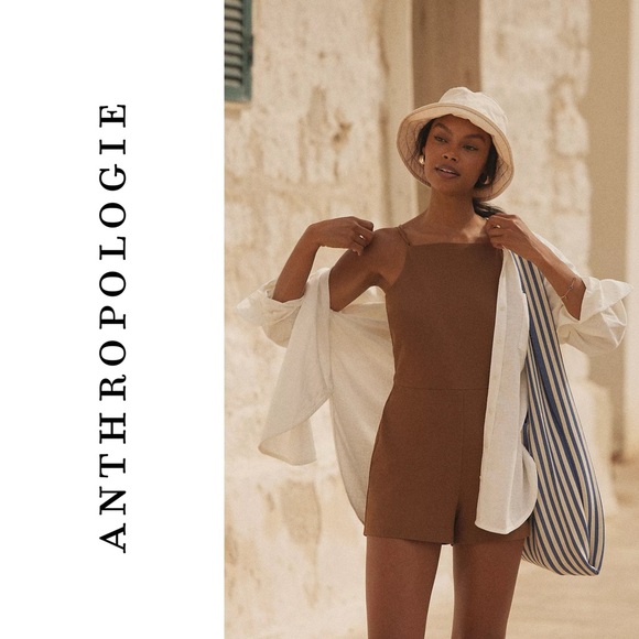 Anthropologie Maeve Strappy Micro Romper - Picture 8 of 9